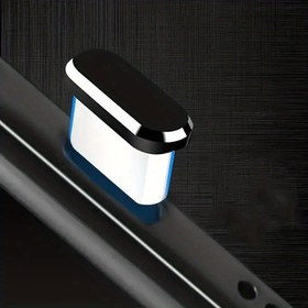 Resim 1 adet Renkli Metal Toz Önleyici Şarj Dock Fiş Kapağı, iPhone 15 için değil, Type-C Şarj Portu için 