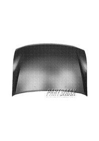 Resim Mitsubishi Pajero Motor Kaputu Fıskiye Delikli 2000-2006 Oem No: Mr485951 