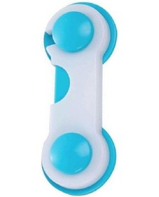 Resim Bebek Çocuk Güvenlik Dolap Çekmece Kilidi Güvenlik Seti-(Kapak Kilidi Mavi-Beyaz 1 Adet) Çok Renkli 