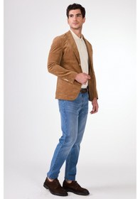 Resim Dufy Bej Erkek Ceket - Slim Fit Bej 