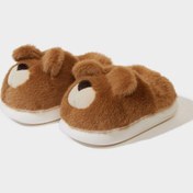 Resim Defacto Kız Çocuk Ayı Temalı Düz Taban Panduf F1921a825wngr2 Gri 