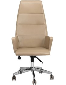 Resim Hunt Mobilya Vaga Krem Deri Ofis Yönetici Koltuğu Krem 
