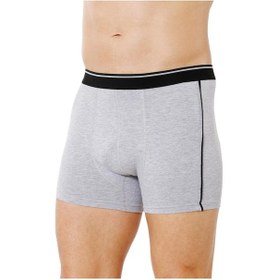 Resim Kompedan Erkek Biyeli Boxer Gri Melanj | K11314 Gri 