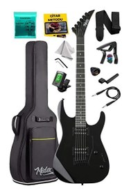 Resim Midex Crade Black Rosewood Klavye Super Strat Kasa HH Yüksek Kaliteli Elektro Gitar 