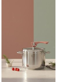 Resim Gökdil Bonera Vita Paslanmaz 6 Lt Düdüklü Tencere Gümüş 