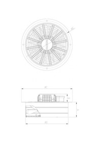 Resim Bahçıvan 50 cm çapında BSM 500 1440 D/D 220/230 volt Monofaze Sanayi Aspiratörü 
