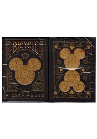 Resim Bicycle Disney Mickey Mouse Black And Gold Oyun Kağıdı Kartları 