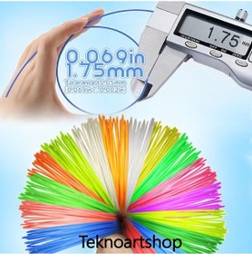 Resim Pla Filament 10 Renk 5 Metre Toplam 50m. 