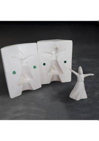 Resim Vuslat Semazen Alçı Kalıbı El Yapımı Sanatsal Dekor Yerli Üre 