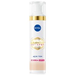 Resim Nivea Luminous Anti Spot CC Krem SPF 30 - Renkli Nemlendirici Açık Ton 40 ml 