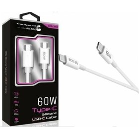 Resim 60w Usb-c Type-c Silikon Şarj Kablosu Hızlı Şarj, Dayanıklı Ve Esnek Tasarım, Tüm Usb-c Cihazlarla Uyumlu 