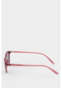 Resim Defacto Yuvarlak Bordo Plastik Çerçeve Siyah Cam Polarize Güneş Gözlüğü Kız Çocuk F4347A8NS 