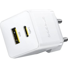 Resim Baseus Palm – 30W Type-C + USB Hızlı Şarj Adaptörü (EU) – Beyaz 
