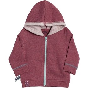 Resim Organicera Organik Kapşonlu Mont,Bordo Melanj (554296582) Bordo 