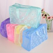 Resim Koku İçermeyen ve Su Geçirmez Çiçekli PVC Kozmetik Çanta Seti - Erkekler ve Kadınlar için Mükemmel Seyahat Tuvalet Organizatörü 