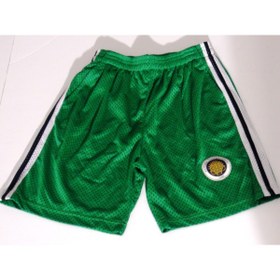 Resim mAddog Unisex Yeşil Ankara Üniversitesi Logolu Delikli Spor Şort 