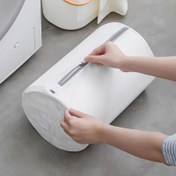 Resim 2 adet Fermuarlı Oval Polyester Çamaşır Torbası, Ayakkabılar, Çoraplar, Sütyenler için Dokuma Fileli Yıkama Torbaları - Dayanıklı, Yırtılmaya Dayanıklı, Yıkama Sırasında Deformasyona Neden Olmayan, Çamaşır Yıkama Torbası, Çamaşır Torbaları 