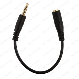 Resim BK Teknoloji 4 Kutuplu 3.5mm Erkek To 2.5mm Dişi Stereo Ses Kablosu 