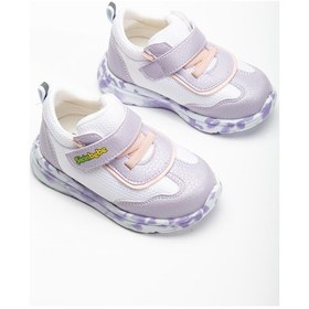 Resim Şirin Bebe Şirinbebe Ortopedik Kız Bebek İlk Adım Spor Ayakkabı Lila Cırtlı Anorak Malzeme-3711 Lila 