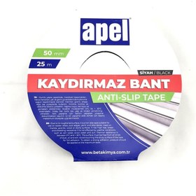 Resim APEL Siyah 25 mm Kaydırmaz Bant 25 Metre (APEL.125) 