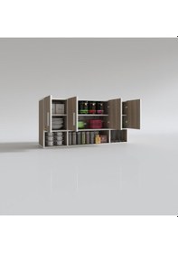 Resim Kenzlife hazır mutfak severus crd 060*120*22 mutfak banyo dolabı kapaklı raflı 