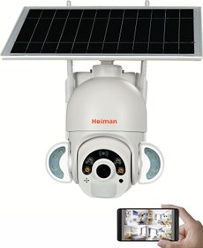 Resim Heiman Hm-840 4g Sim Kartlı Güneş Enerjili (solar) 360° Hareketli Akıllı Kamera -uygulama Kontrol- 