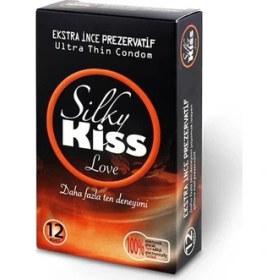 Resim Silky Kiss Love Ekstra İnce Prezervatif 12'li 
