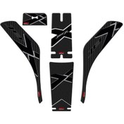 Resim GP Kompozit SYM Jet X 125 2022-2024 Uyumlu Tank Pad Seti Karbon 