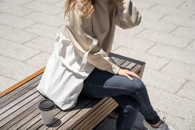 Resim Texfix, Tote bag, Bez Çanta, Çevre Dostu Alışveriş Çantası,%100 Pamuklu Tuval, Yeniden Kullanılabilir, Market Çantası, Ekstra Güçlü Uzun Saplı Çift Dikişli Baskı için İdeal 