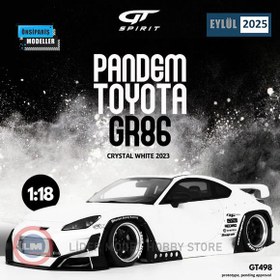 Resim 1:18 2023 Toyota GR86 Pandem Crystal White 