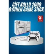 Resim 2.4 Ghz Oyun Konsolu Çift Konsol 4K Ultra Hd Game Stick 