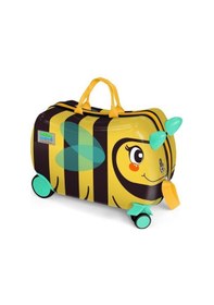 Resim Coral High Kids Sarı Siyah Arı Desenli Otur-çek Çocuk Valizi 16363 Çok Renkli 