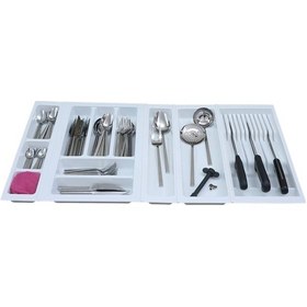 Resim Mutfak, Modüler Bıçaklıklı Kaşıklık Seti, Beyaz, 84 x 48 cm (Enden-Boydan 3,5 cm Kesilebilir) 