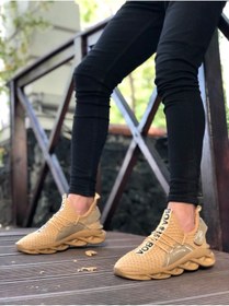 Resim Astra Market Lisinya946 Yüksek Taban Tarz Sneakers Cırt Detaylı Krem Erkek Spor Ayakkabısı 