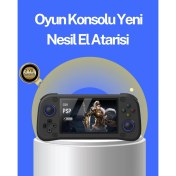 Resim 4.3” Hd Ekranlı El Konsolu 64GB Hafıza Kartı ve 10000 Yüklü Oyun 