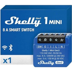 Resim Shelly 1 Mini Gen3 Akıllı Röle 