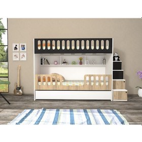 Resim Astana Mdf Yavrulu Seyyar Merdivenli Ranza Abm 2 