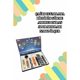 Resim Zero Land Ilkeshop 2025 Model Çok Kordonlu Akıllı Saat ve Bluetooth Kulaklık El Fenerli 