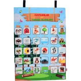 Resim Cırtlı Pano Hayvanların Yaşam Alanları 