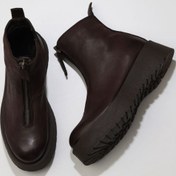 Resim Bueno Shoes Kahverengi Deri Kadın Dolgu Topuklu Bot 01wv1309 