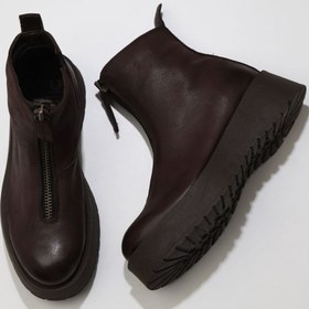 Resim Bueno Shoes Kahverengi Deri Kadın Dolgu Topuklu Bot 01wv1309 