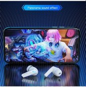 Resim Beyaz Lenovo Gm2 Pro Kulaklık İçin Bluetooth 5.3 Kablosuz Oyun Kulakiçi Düşük Gecikmeli Hd Arama Çift Modlu Kulaklıklar Mic Gm2pro İle 