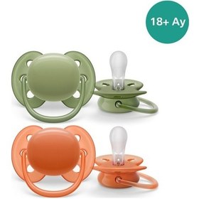 Resim Philips Avent Ultra Soft Emzik 18+ Ay, 2'li Unisex Scf093/01 