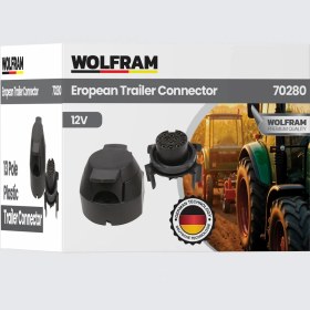 Resim 13'lü Avrupa Tip Plastik Römork Fişi Dişi - Wolfram 70280 