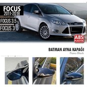 Resim Ford Focus 3 - 3.5 (2011 - 2018) Hb Batman Ayna Kapağı (parlak Siyah) 
