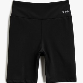 Resim Bisiklet Şortu Yüksek Bel Biker Tayt 