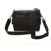 Resim Boatshop1 Siyah Çok Amaçlı Geniş Dağ Bisikleti Çantası Su Geçirmez Ön Cepeli Omuz Askılı Bisiklet Sepeti Altın 