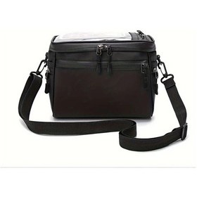 Resim Boatshop1 Siyah Çok Amaçlı Geniş Dağ Bisikleti Çantası Su Geçirmez Ön Cepeli Omuz Askılı Bisiklet Sepeti Altın 