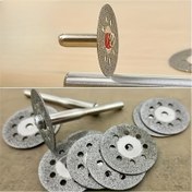 Resim 10+2 adet Elmas Kesme Tekerlekleri, Mermer, Seramik, Taş ve Cam için Metal Kesici Bıçaklar - Hassas Elmas Kaplı Kesici 
