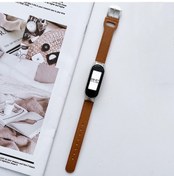 Resim Sones Xiaomi Mi Band 5/6 8 Tokalı Deri Watch Band 